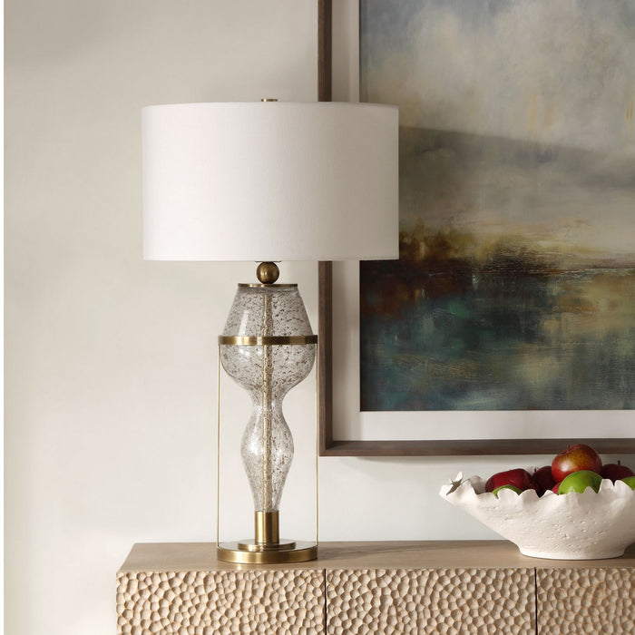Uttermost 30405 One Light Table Lamp, Antique Brass