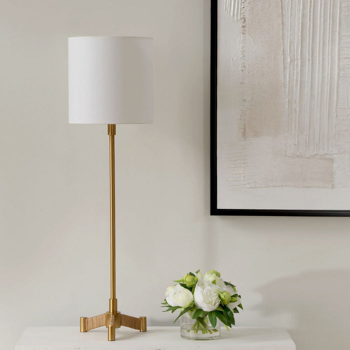 Uttermost 30406-1 One Light Buffet Lamp, Brass