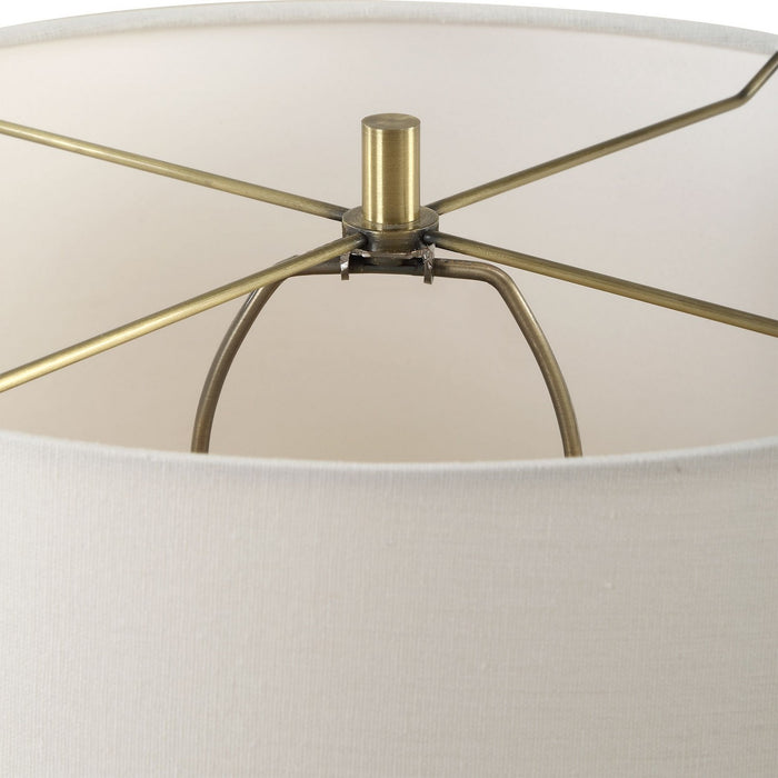 Uttermost 30409-1 One Light Table Lamp, Antique Brass