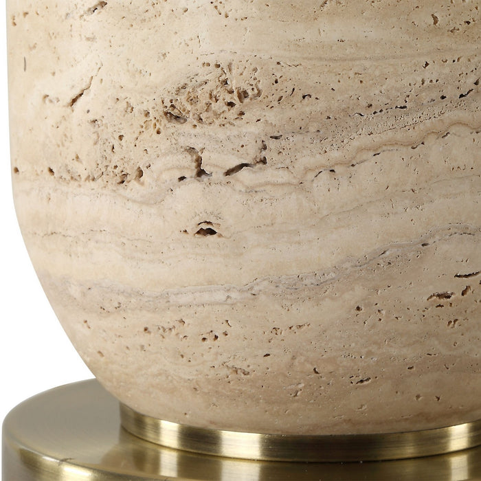 Uttermost 30409-1 One Light Table Lamp, Antique Brass