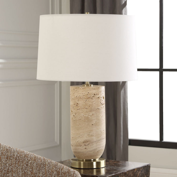 Uttermost 30409-1 One Light Table Lamp, Antique Brass