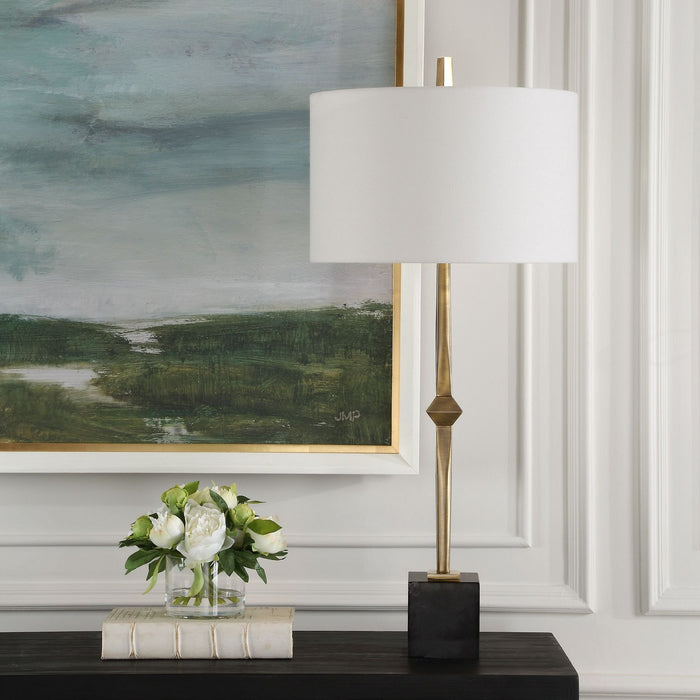 Uttermost 30410 One Light Table Lamp, Antique Brass
