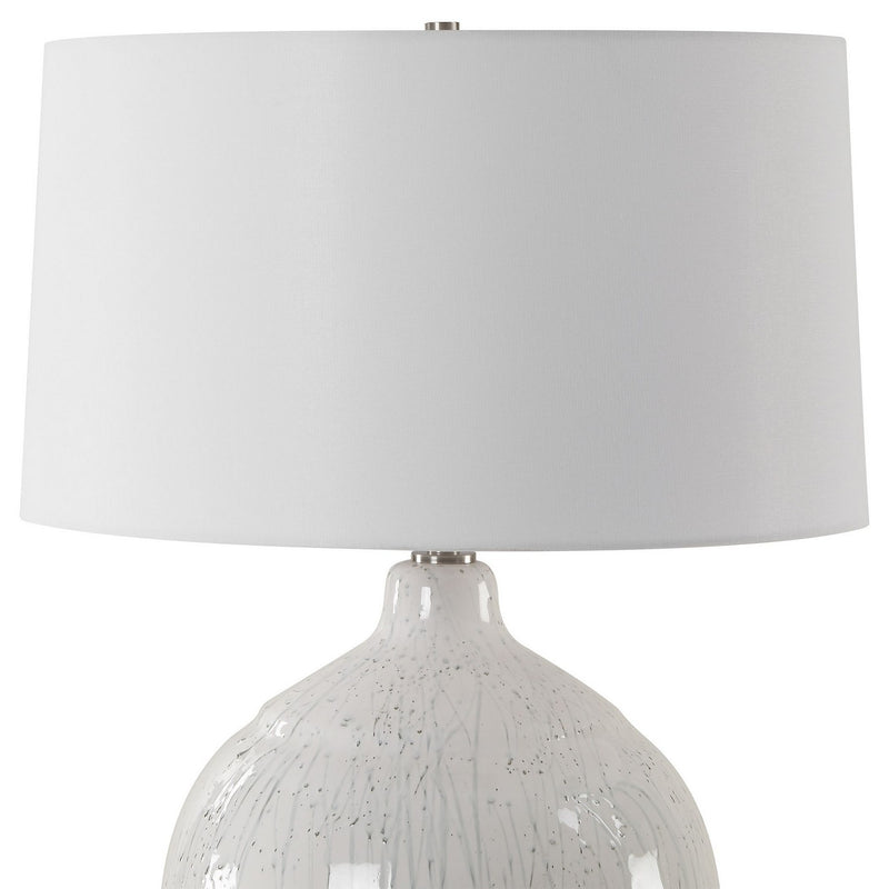 Uttermost 30411 One Light Table Lamp, Brushed Nickel