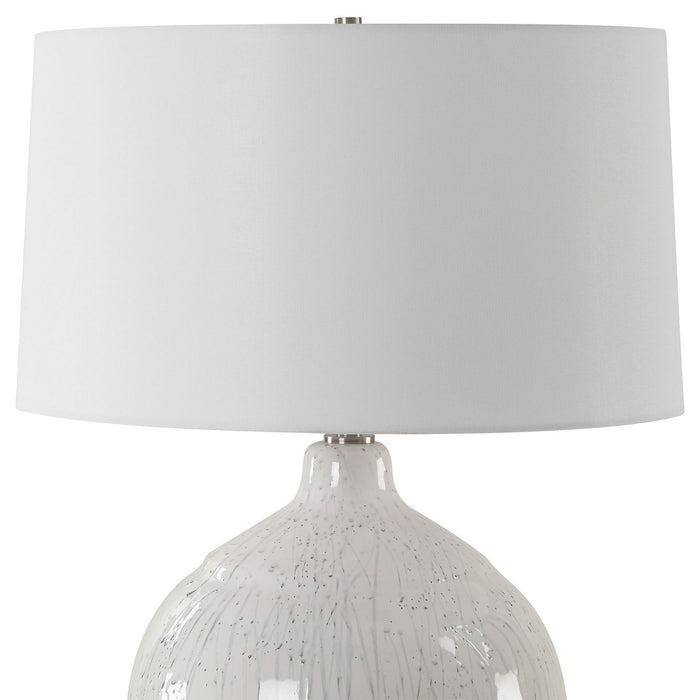Uttermost 30411 One Light Table Lamp, Brushed Nickel
