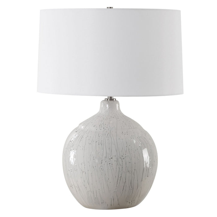 Uttermost 30411 One Light Table Lamp, Brushed Nickel