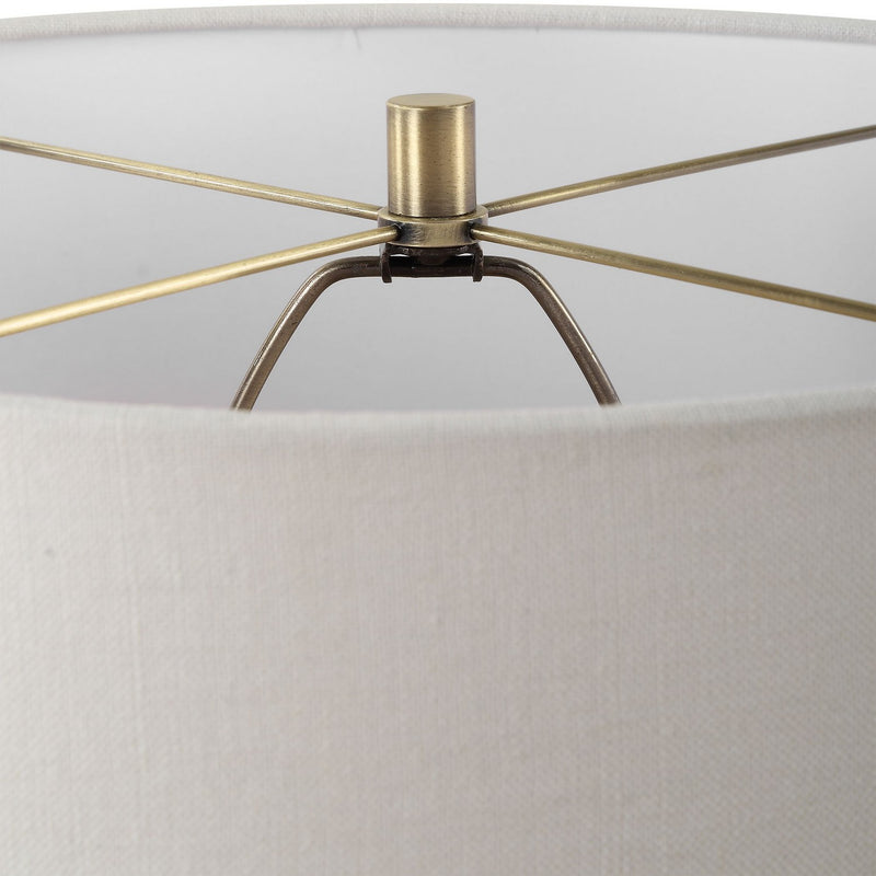 Uttermost 30412 One Light Table Lamp, Antique Brass