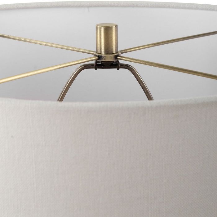 Uttermost 30412 One Light Table Lamp, Antique Brass