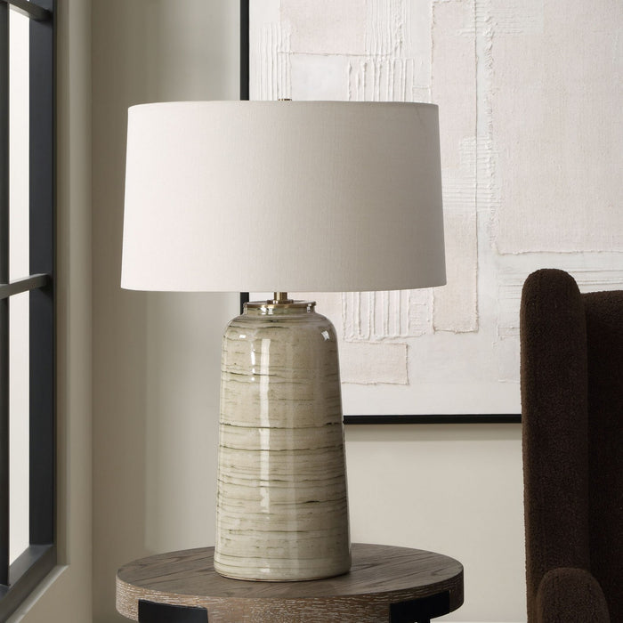 Uttermost 30412 One Light Table Lamp, Antique Brass
