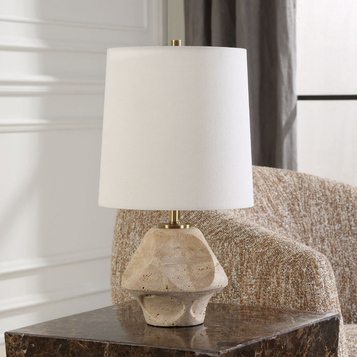 Uttermost 30414-1 One Light Accent Lamp, Antique Brass