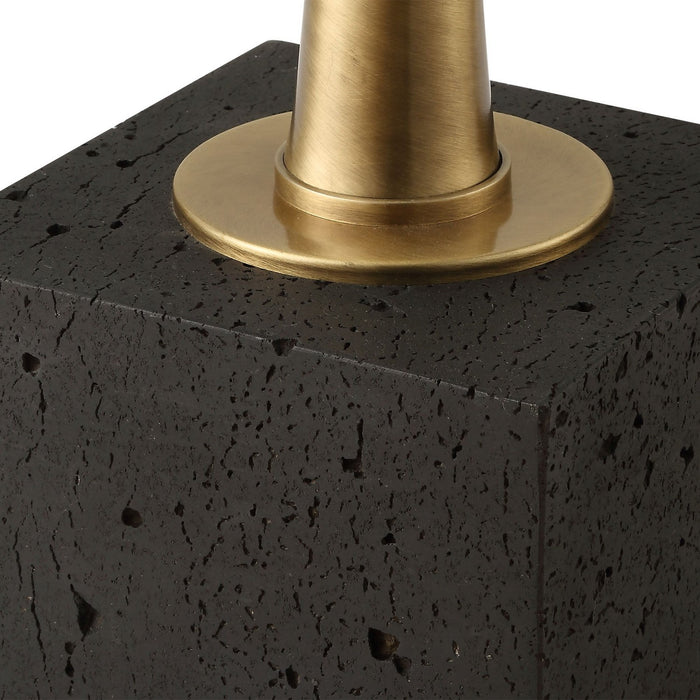 Uttermost 30416 One Light Floor Lamp, Antique Brass