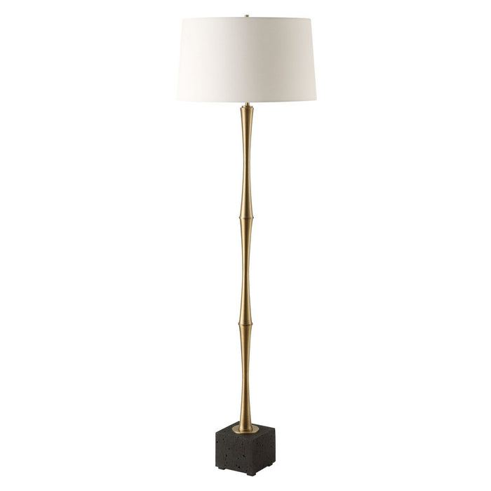 Uttermost 30416 One Light Floor Lamp, Antique Brass