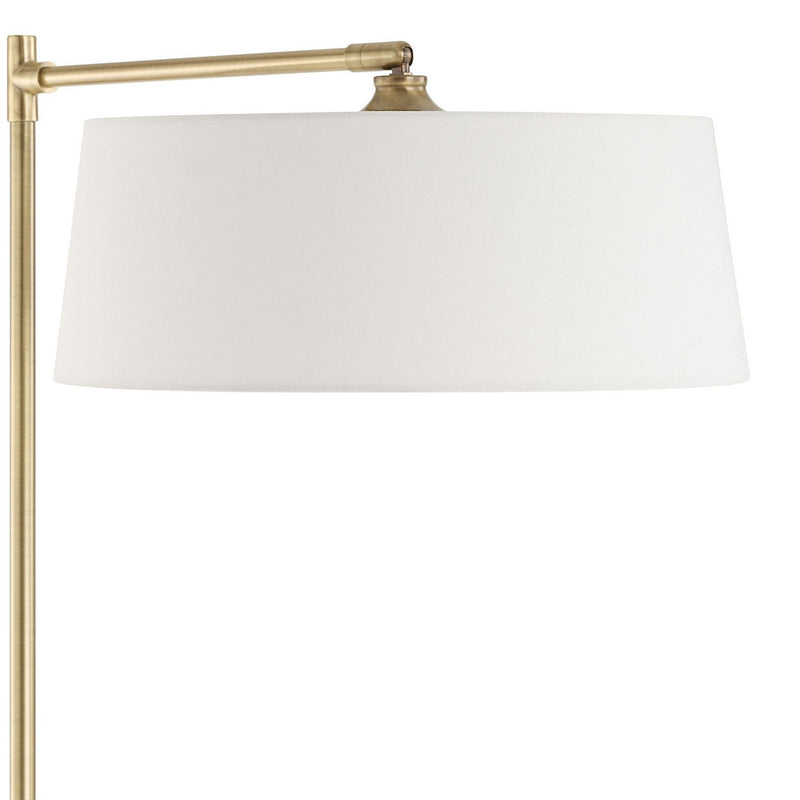 Uttermost 30417-1 One Light Floor Lamp, Antique Brushed Brass