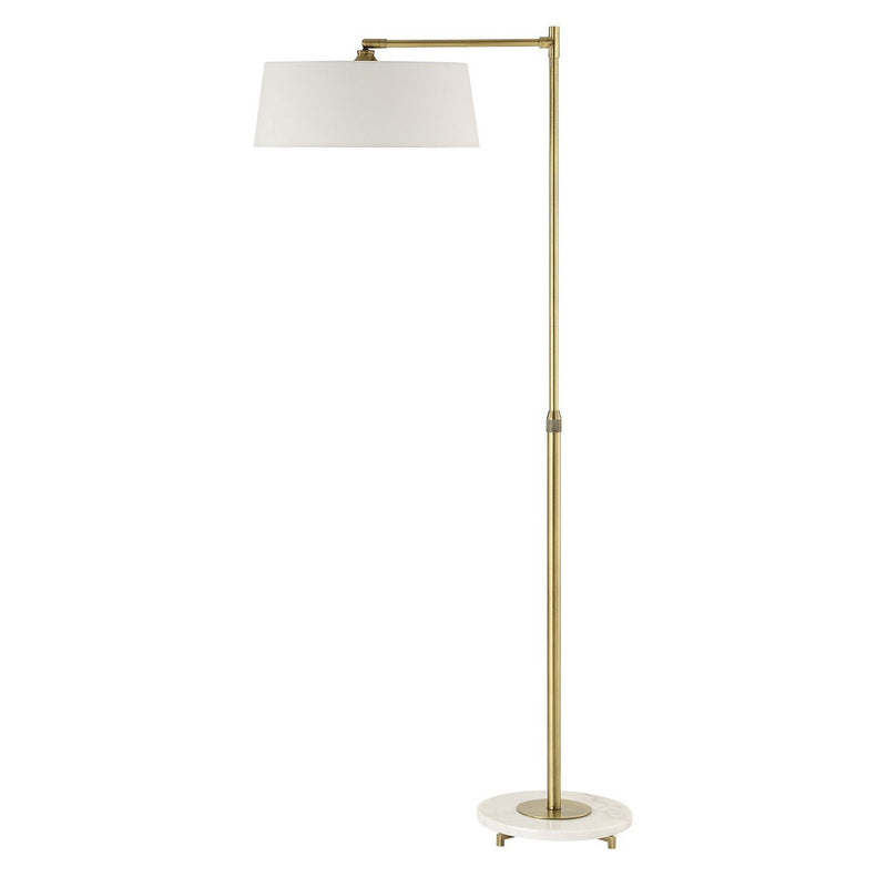 Uttermost 30417-1 One Light Floor Lamp, Antique Brushed Brass