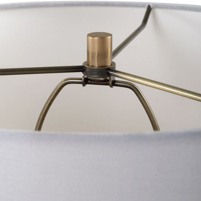 Uttermost 30418-1 One Light Table Lamp, Antique Brass