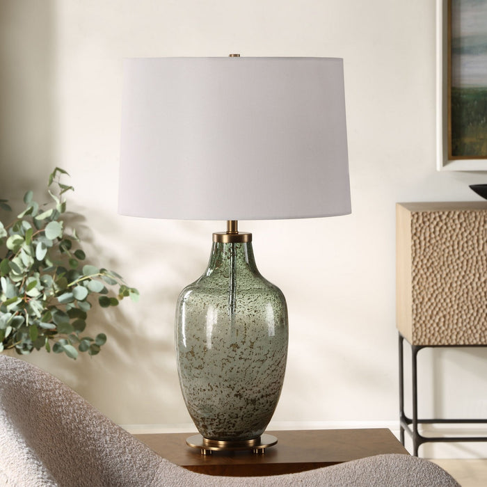 Uttermost 30418-1 One Light Table Lamp, Antique Brass