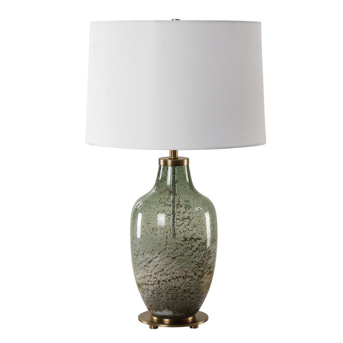 Uttermost 30418-1 One Light Table Lamp, Antique Brass