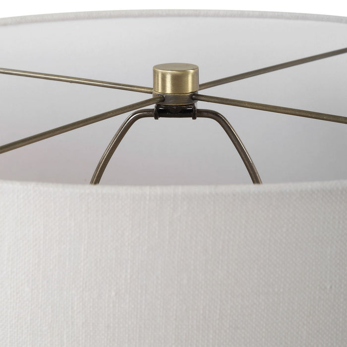 Uttermost 30419 One Light Table Lamp, Brass