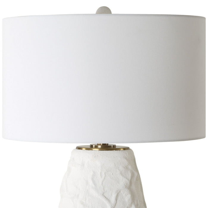 Uttermost 30421 One Light Table Lamp, Brushed Brass