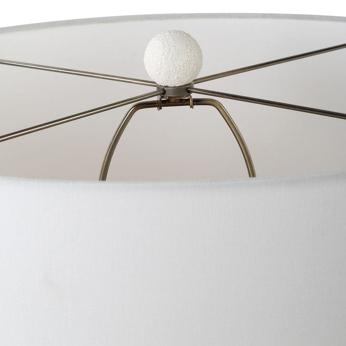 Uttermost 30421 One Light Table Lamp, Brushed Brass