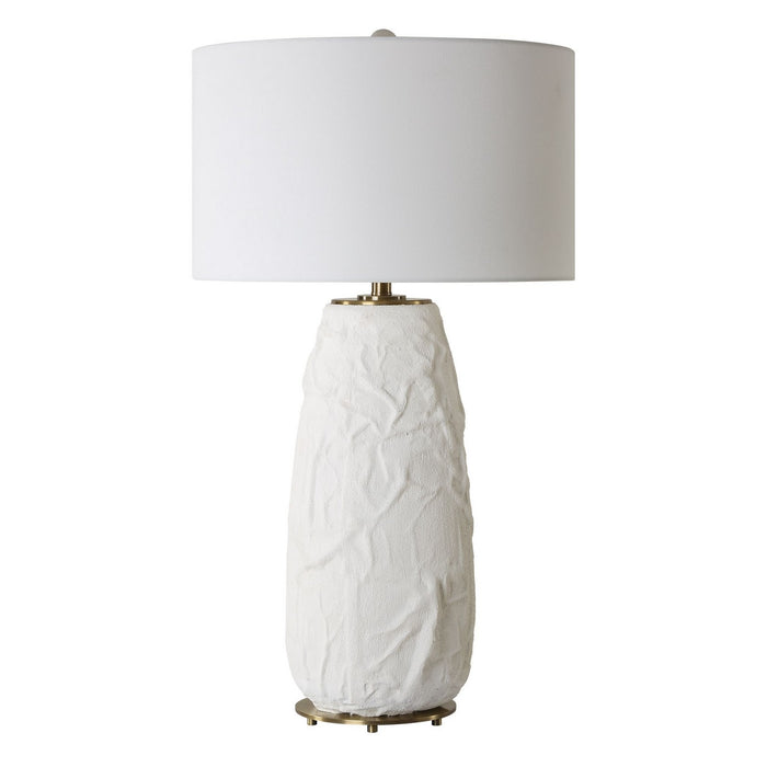 Uttermost 30421 One Light Table Lamp, Brushed Brass