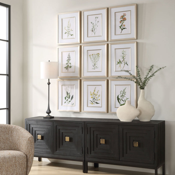 Uttermost 32339 Framed Prints, S/9, Champagne Gold