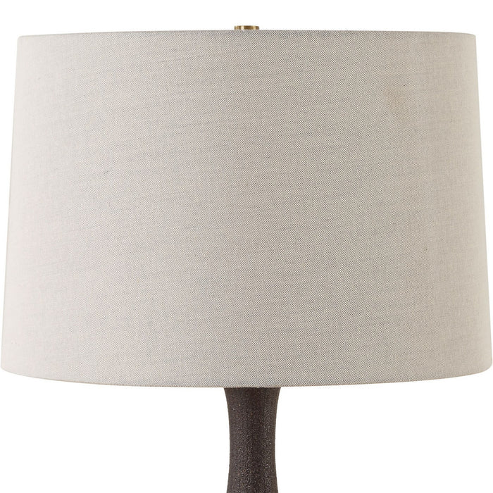 Uttermost 30373 One Light Table Lamp, Brushed Antique Brass