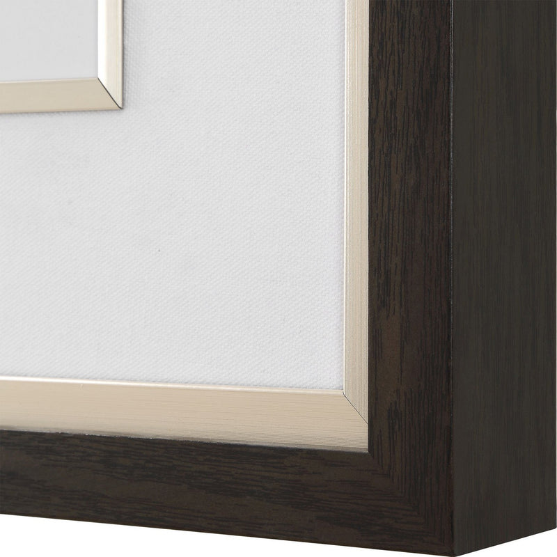 Uttermost 32341 Framed Prints, S/2, Dark Wood Grain