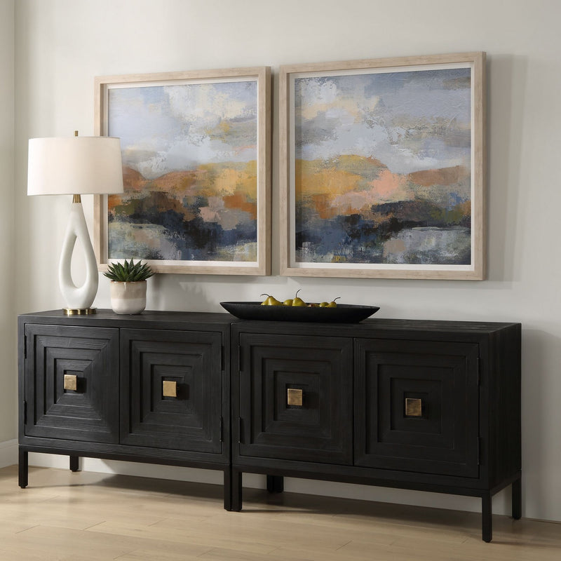 Uttermost 32342 Framed Prints, S/2, Natural Wood Grain