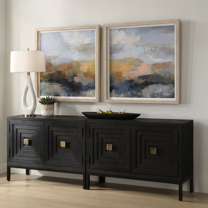 Uttermost 32342 Framed Prints, S/2, Natural Wood Grain