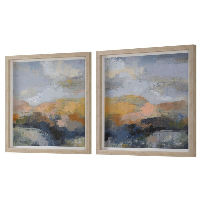 Uttermost 32342 Framed Prints, S/2, Natural Wood Grain