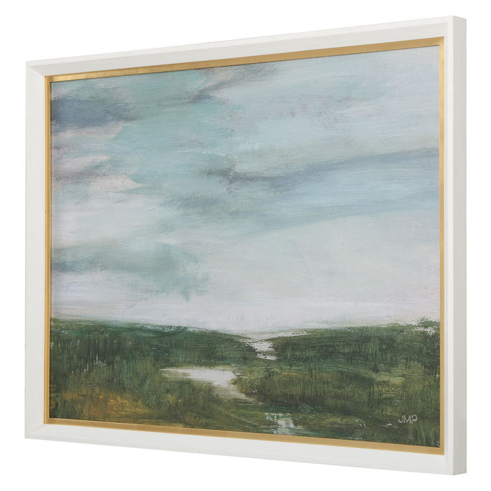 Uttermost 32353 Framed Print, White Wood