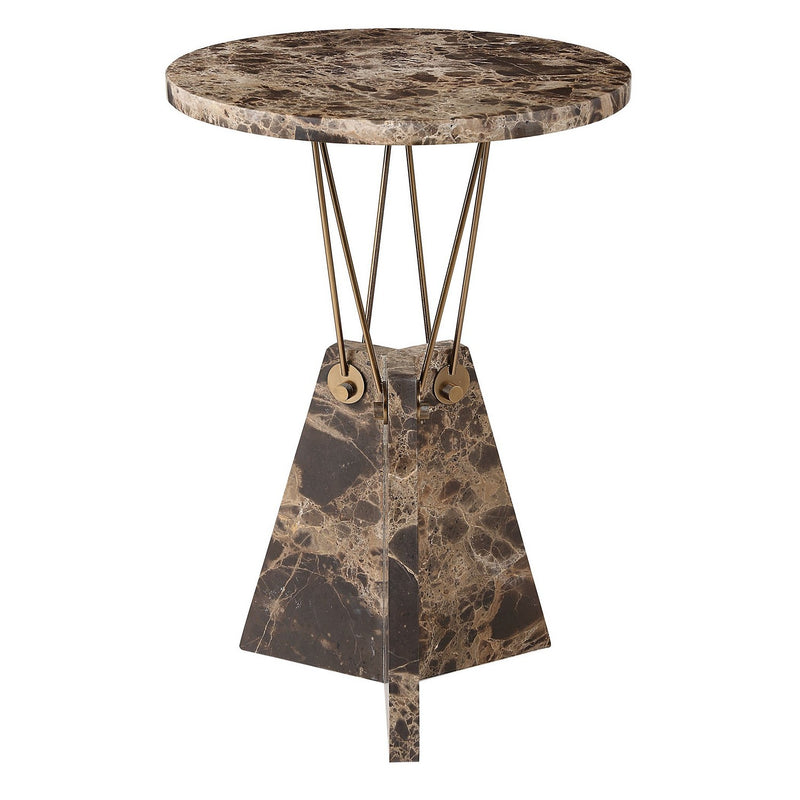 Uttermost 50002 Accent Table, Brass