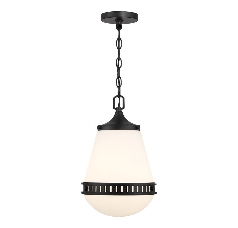 Lighting One E V6-L7-7950-1-89 One Light Pendant, Matte Black