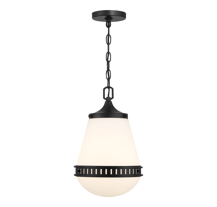 Lighting One E V6-L7-7950-1-89 One Light Pendant, Matte Black