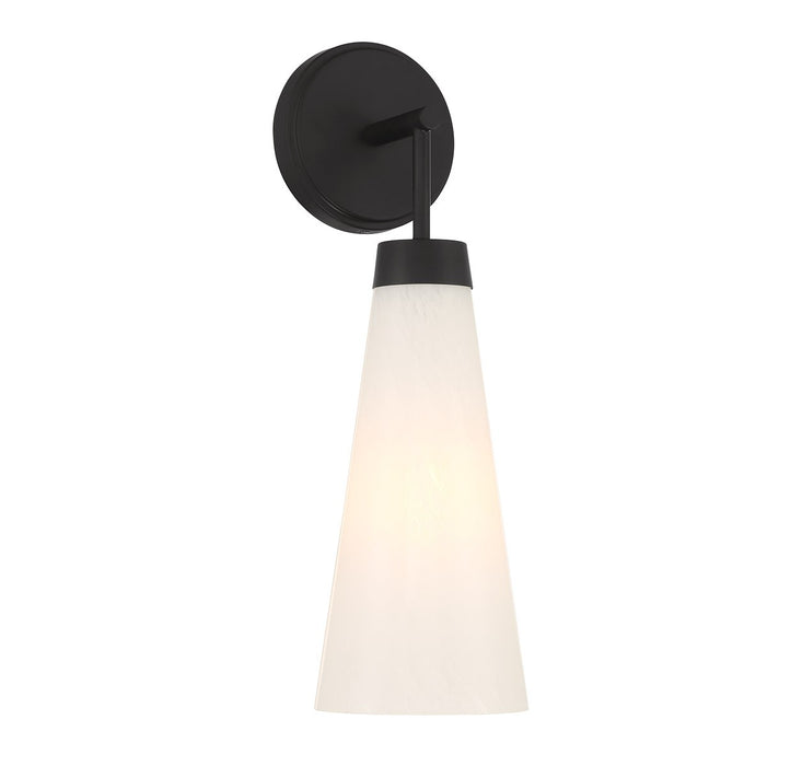 Lighting One E V6-L9-6085-1-89 One Light Wall Sconce, Matte Black