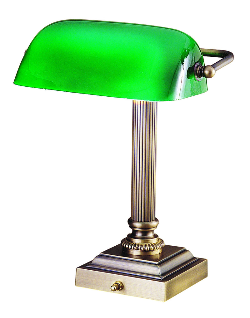 House of Troy DSK428-G71 One Light Table Lamp, Antique Brass