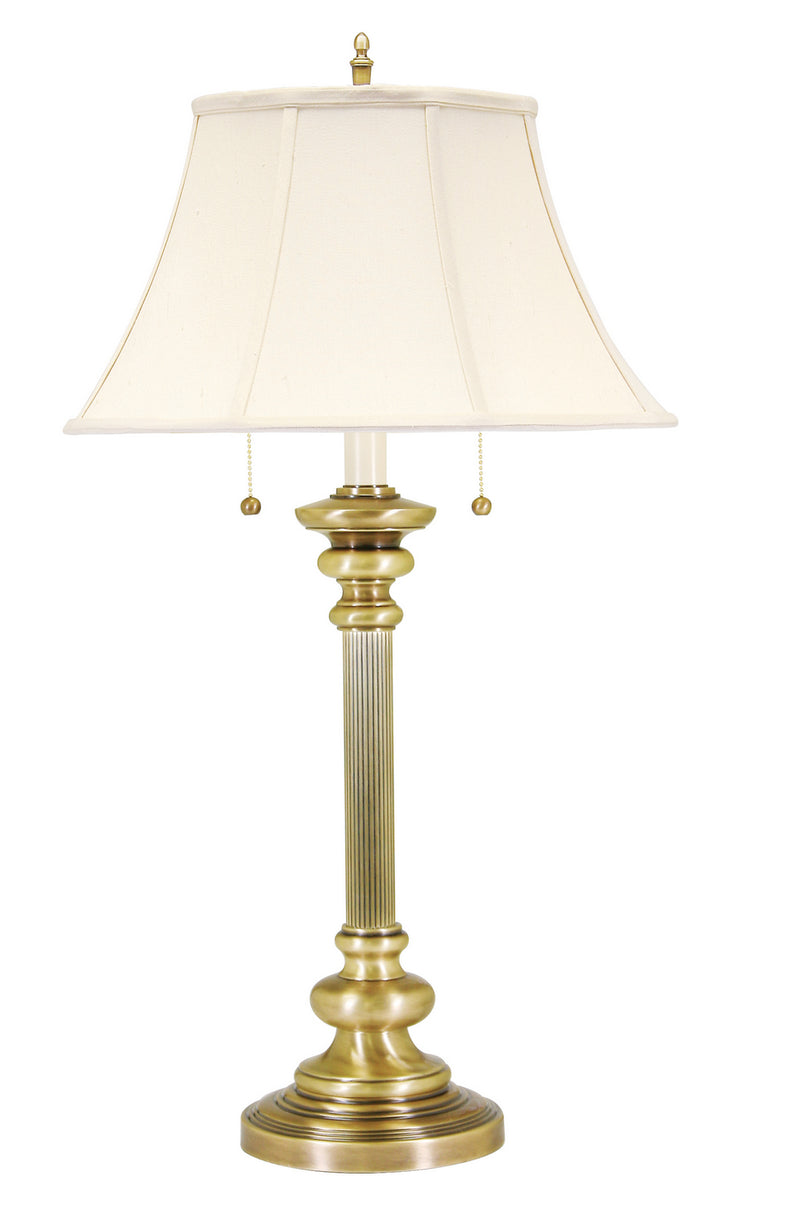 House of Troy N651-AB Two Light Table Lamp, Antique Brass
