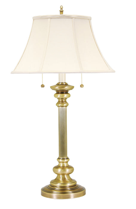 House of Troy N651-AB Two Light Table Lamp, Antique Brass