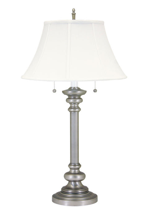 House of Troy N651-PTR Two Light Table Lamp, Pewter
