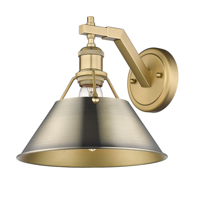 Golden 3306-1W BCB-AB One Light Wall Sconce, Brushed Champagne Bronze
