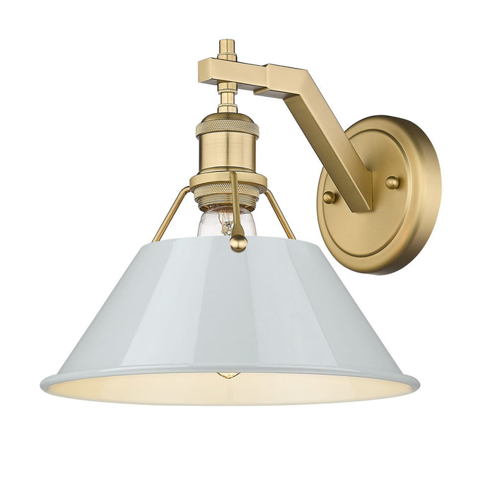 Golden 3306-1W BCB-DB One Light Wall Sconce, Brushed Champagne Bronze