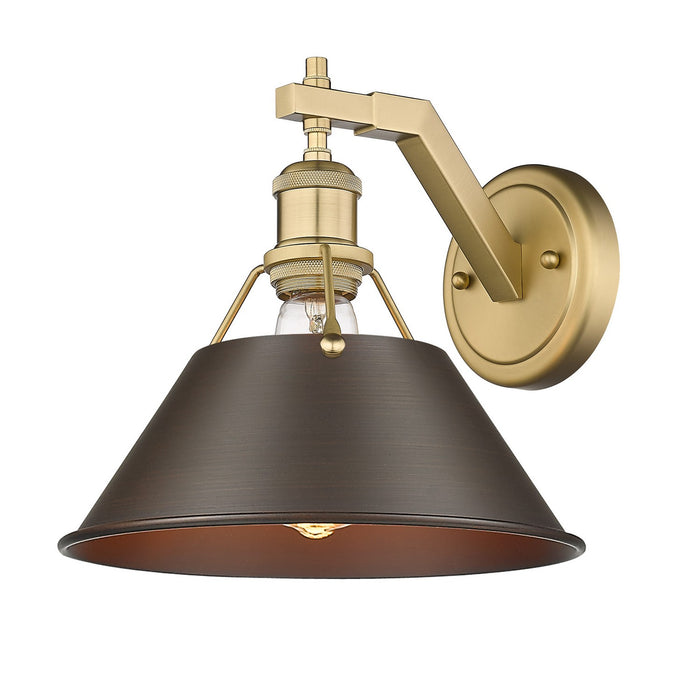 Golden 3306-1W BCB-RBZ One Light Wall Sconce, Brushed Champagne Bronze