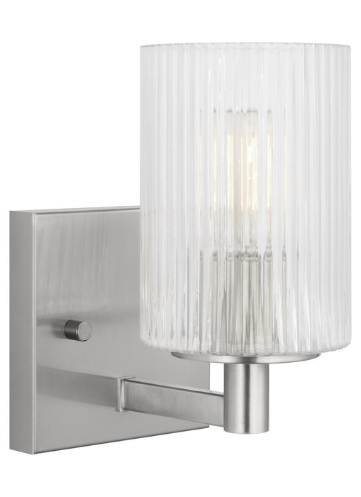 Generation Lighting GLV1041BS One Light Wall / Bath Sconce, Brushed Steel