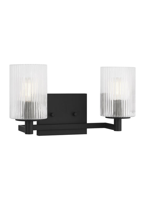 Generation Lighting GLV1042MBK Two Light Wall / Bath, Midnight Black