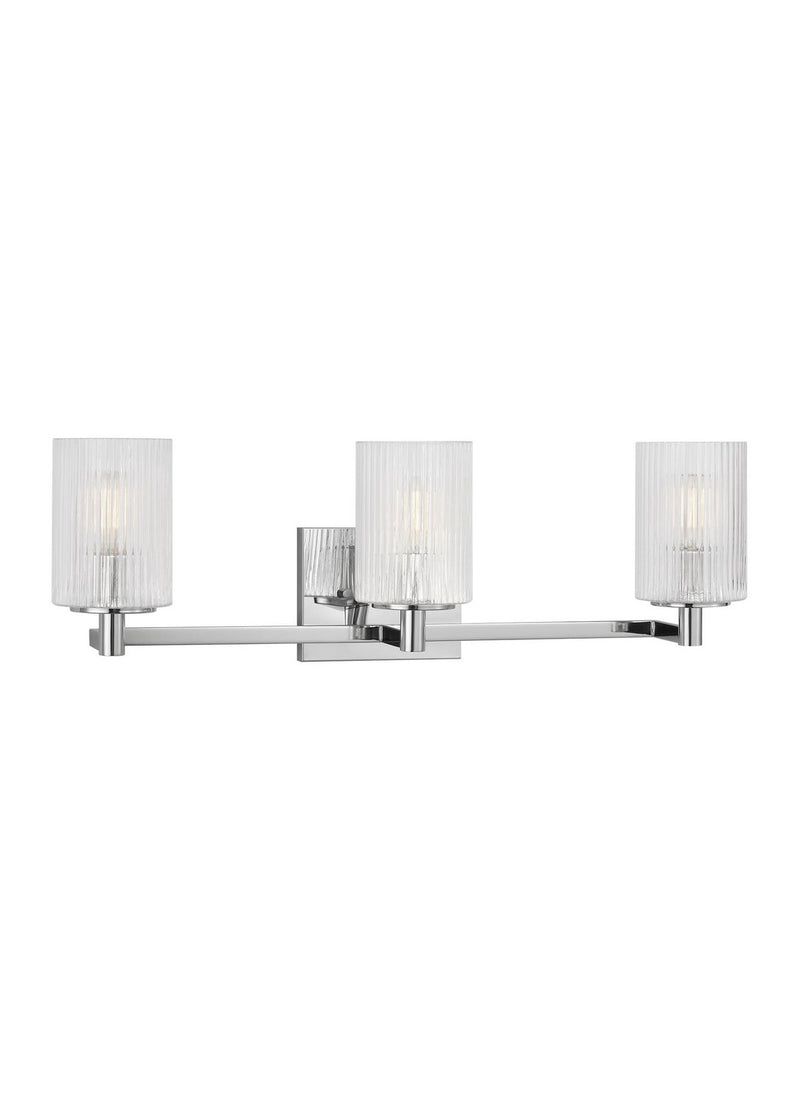 Generation Lighting GLV1043CH Three Light Wall / Bath, Chrome