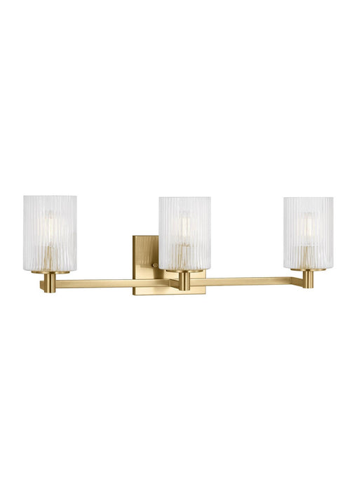 Generation Lighting GLV1043SB Three Light Wall / Bath, Satin Bronze