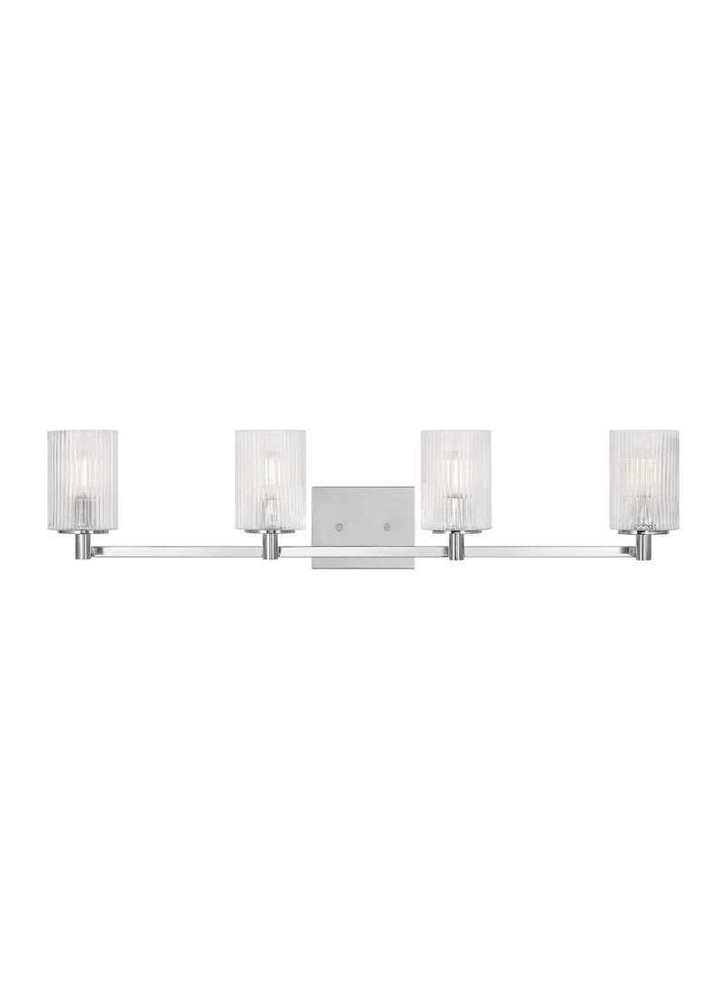 Generation Lighting GLV1044CH Four Light Wall / Bath, Chrome