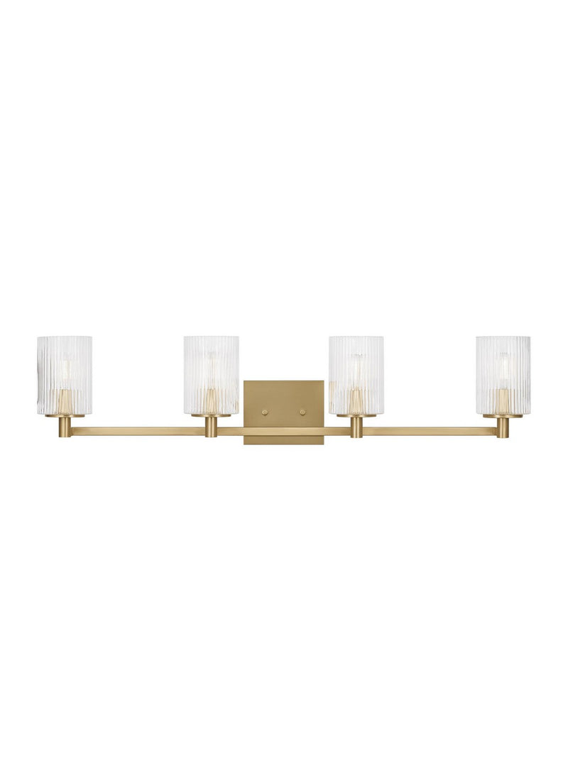 Generation Lighting GLV1044SB Four Light Wall / Bath, Satin Bronze