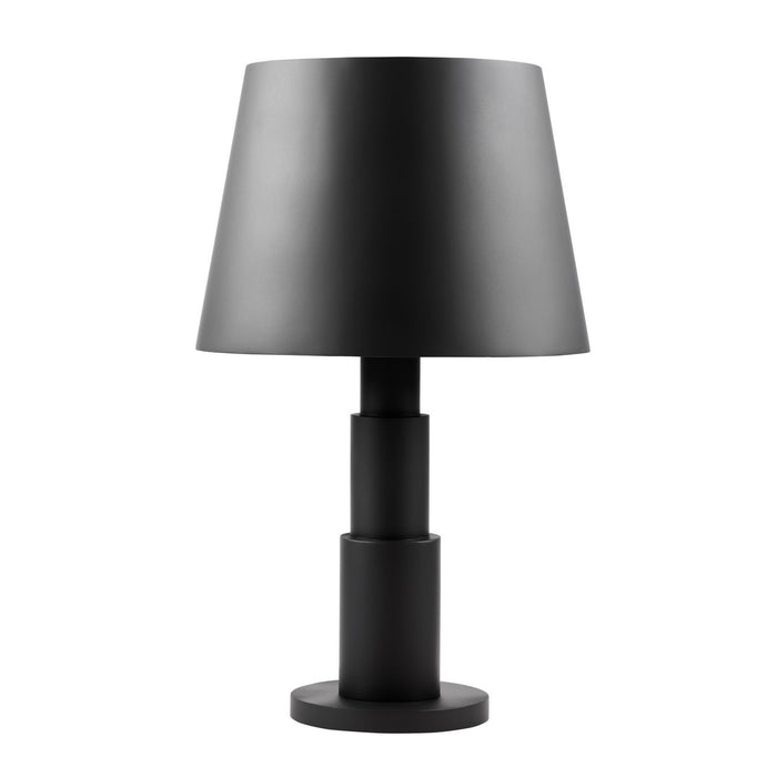 Varaluz 504T03MB Three Light Table Lamp, Matte Black