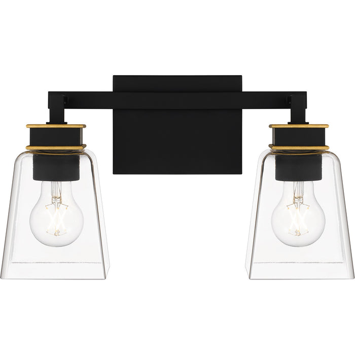 Quoizel ALY8615MBK Two Light Bath, Matte Black